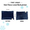 Funky Junque Bufanda de invierno con forro polar para el