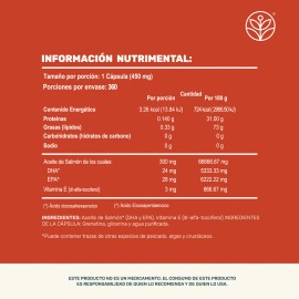 Omega 3 Vitamina E Life360 360 Cpsulas A Base de Aceite de Pescado con Vitamina E Suplemento Alimenticio para Hombre Y Mujer                          