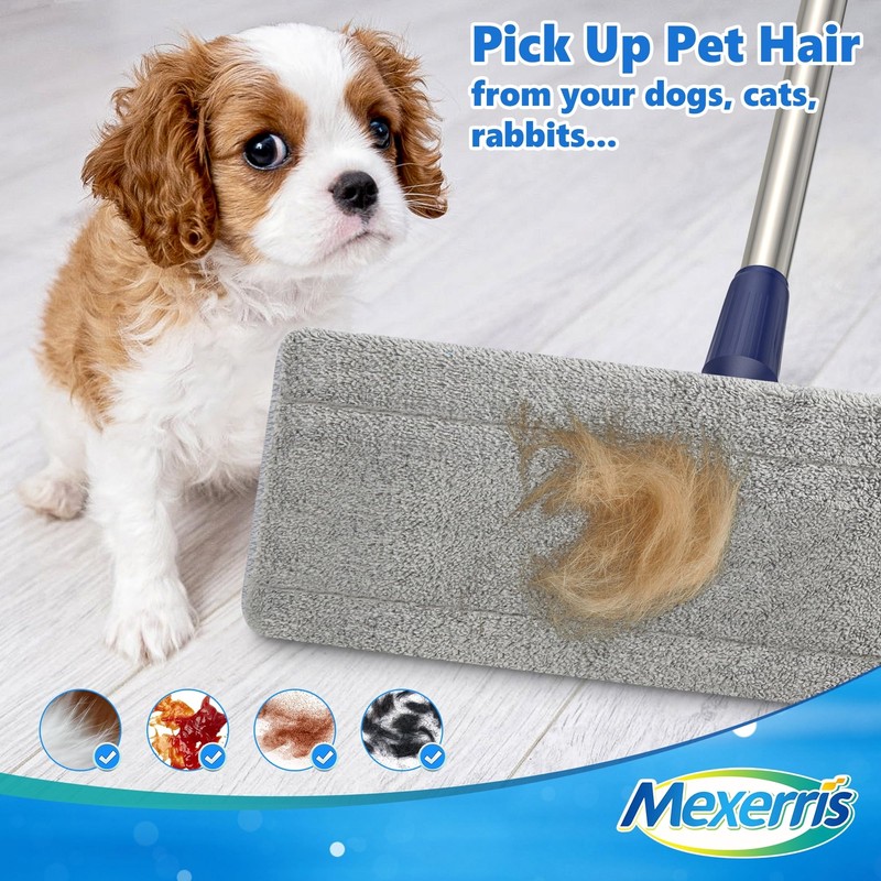 Microfiber Mops for Hardwood Floor Cleaning: MEXERRIS Flat Floor Mop