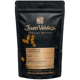 Juan Valdez | Café EDICIÓN ESPECIAL "Cosecha Dorada" Cumbre, café molido Intenso, Notas de Uva semiseca, Cocoa y Té | Bolsa de 250 gramos