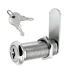 1Pack Cabinet Lock with Keys 1-1/2 Inch Cam Lock Keyed Alike File Cabinet Locks for Cabinets Drawers Tool Box Mail Box RV Storage Locks Replacement, Zinc Alloy