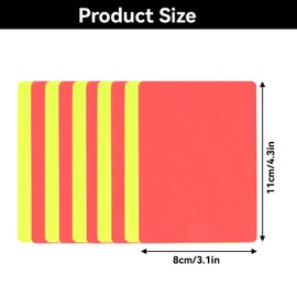 5 Set Soccer Referee Red and Yellow Cards Caution and Dismissal Cards Football Referee Cards Sports Referee Cards Soccer Referee Cards Set Sport Officials Penalty Cards 5 Yellow Cards + 5 Red Cards
