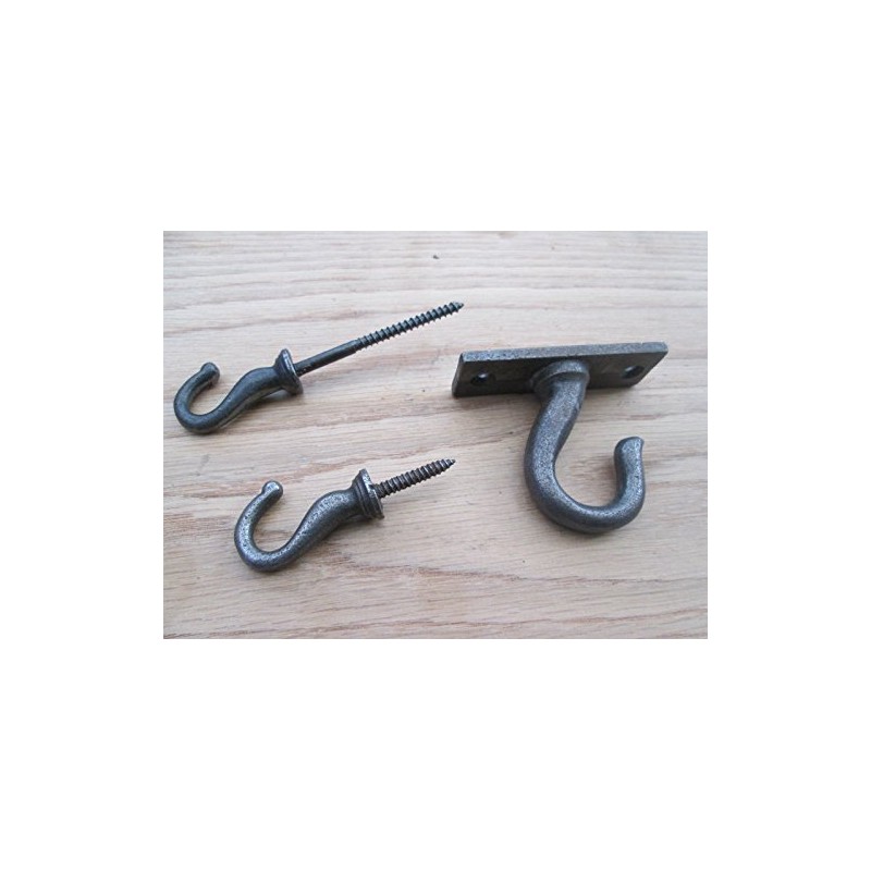 IRONMONGERY WORLD® CAST Iron Ceiling Hook Light Chandelier Hooks Plant