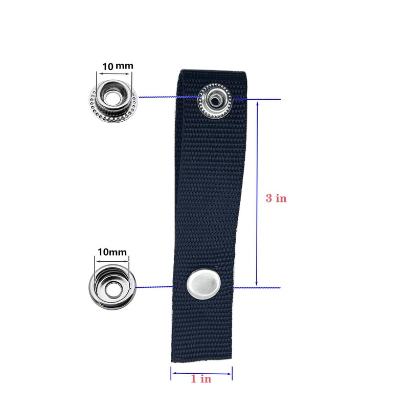 Boat Cover Snap Extender -Brass Heavy Duty snap - Extension
