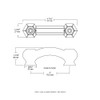 Franklin Brass Victorian (5-Pack) Cabinet Handles 3" Hole Center Clear