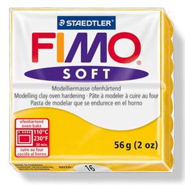 (Sunflower) - FIMO Soft Modelling Clay 2 oz Block - Basic Colours