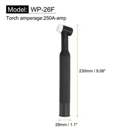 sourcing map WP-26F TIG Welding Torch Body 250Amp Air-Cooled TIG Welding Torch Head Flexible for Weld Equipment Accessories