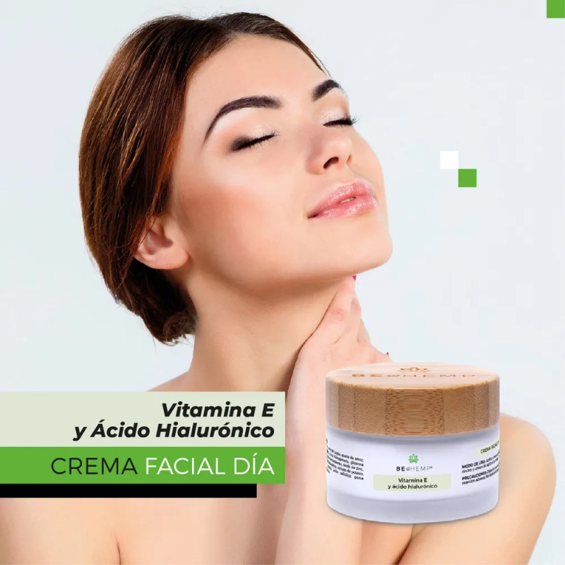 Crema Facial Día Vitamina E y Ácido Hialurónico 50g SPF