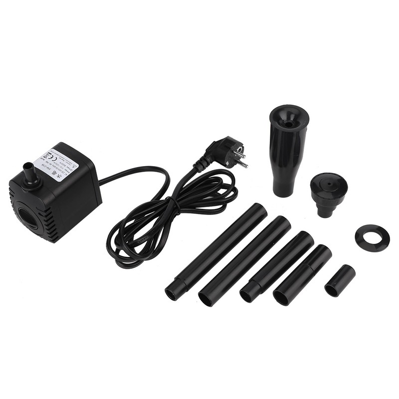 Plastic 3 in 1 600L/H 8W Aquarium Fish Tank Submersible