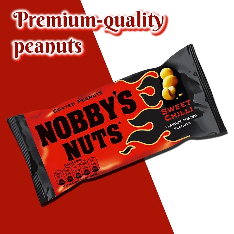 Nobbys Sweet Chilli Coated Peanuts In Mega Pub Card 20(40g)