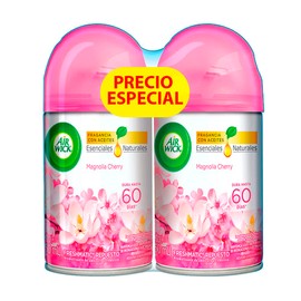 Air Wick Freshmatic 2 Repuestos de Aromatizante De Ambiente Automtico, Aroma Magnolia Cherry, 250 ml cu                                               