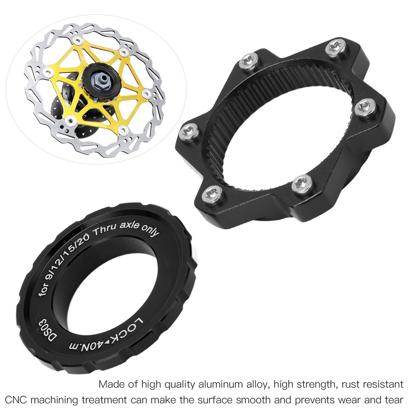 MEIJUN Centerlock to 6 Bolt Fitting Adapter Lockring Aluminium Alloy