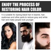 Bluemega Jabón Negro Para Cabello- Cuidado Capilar, Reduce las canas