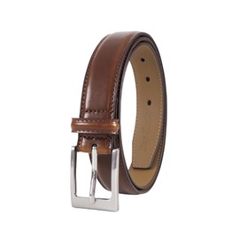 Ray Shark Mens Belts Leather 1 1/8" Single Prong Buckle for Suits,Jeans,Uniforms - Gift for Men