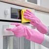 ForPro Natural Rubber Gloves, 6 Pairs Reusable Multi-Purpose Household Cleaning