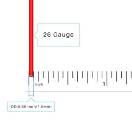 BNTECHGO 26 Gauge Silicone Wire 10 ft red and 10 ft Black Flexible 26 AWG Stranded Tinned Copper Wire