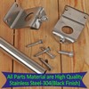 Mayset 2 Pack 6.5 FT Stainless Steel String Lights Pole