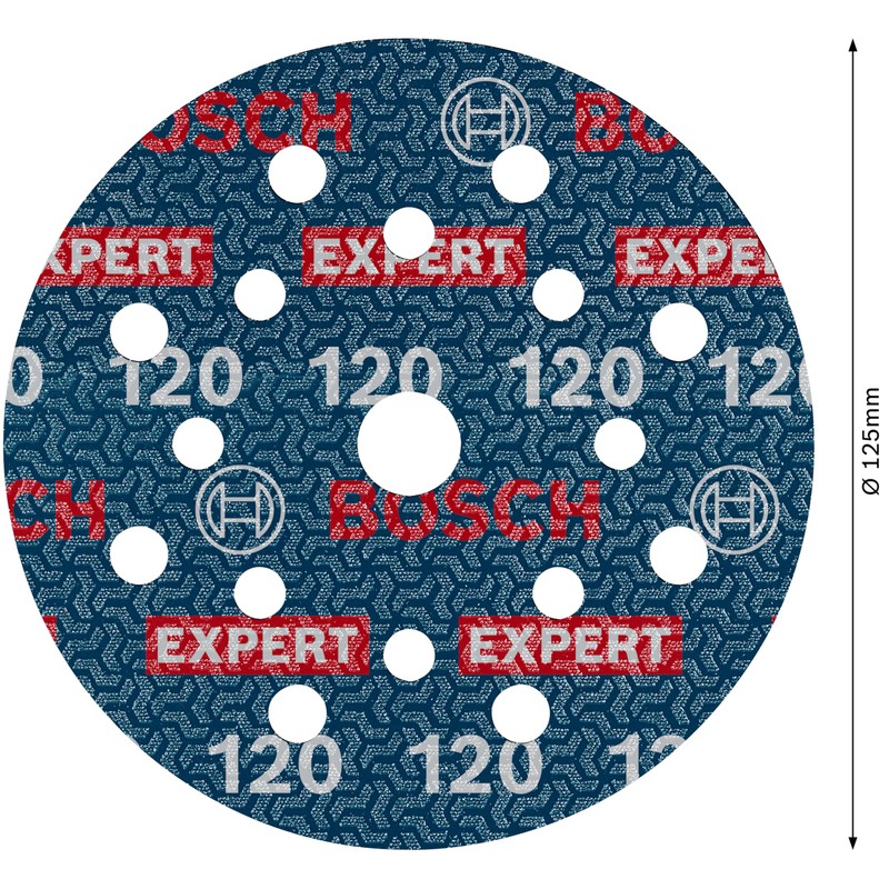 Bosch 6 x Expert O780 Film Sanding Disc, 125 mm