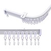 MaKefeile Ceiling Curtains Track System, Flexible & Bendable Curtain Tracks