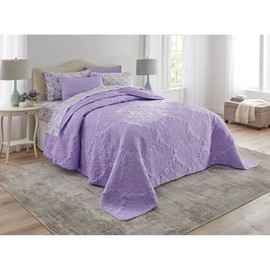 BrylaneHome Comfort Cloud Bedspread - King, Lilac