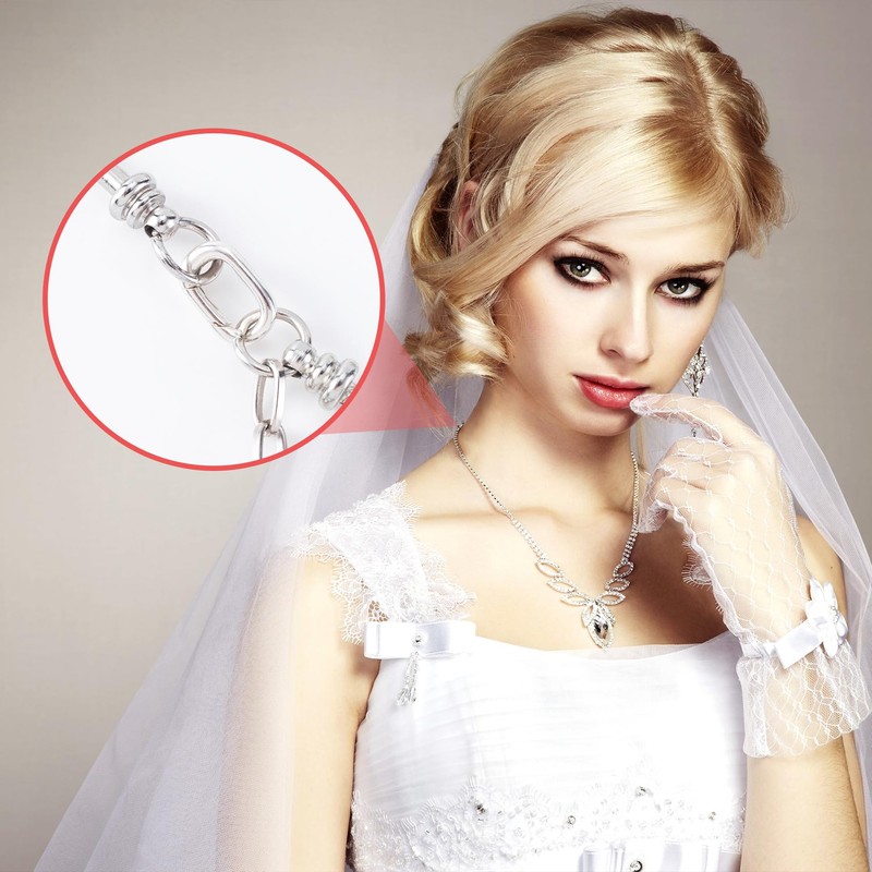 Pndeyo 925 Sterling Silver Oval Jewelry Clasps, 0.46x0.29in, Silver
