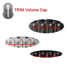 WXYINSPAS 4pcs TRIM Rotary Knobs Replacement for Equalizer Potentiometer GAIN Volume Fader Knob Cap Controller Mixer Console Pioneer 700 750 800 850 900NEXUS 900SRT 900NXS2 20002000NEXUS (Grey TRIM)