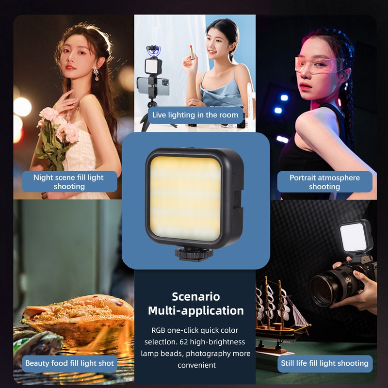 5W Pocket Led Light Video Lamp Bi Color Photography Light