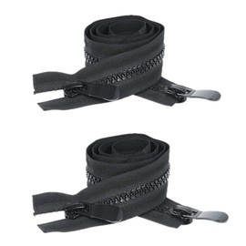 [Wdlife] Zipper Resin 35.4 inches (90 cm) #8 Two-way Pull One Open Zipper End Separating Double Zipper Resin Zipper Wholesale Double Zipper DIY Handmade, Sewing, Zipper, Handmade, Garment, Crafts,