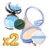 Polvo Matificador Fijador Base Maquillaje Natural Duo Pack F
