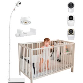 Upgraded Universal Baby Monitor Floor Stand Holder for VTech New VM901, VM928HD, VM5463, VM819, VM919HD Cameras, Stable Silent Base, Height Adjustable, Easy Assembly, No Tools or Wall Damage