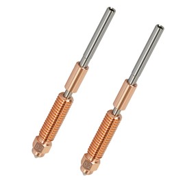 HIKUDIY 2PCS 0.2mm K1C Nozzle, Unicorn Quick-Swap Ender 3 V3 Nozzle with Titanium Alloy Heat Break, Copper Alloy and Hardened Steel for Creality K1C/Ender 3 V3/Ender 3 V3 Plus 3D Printers