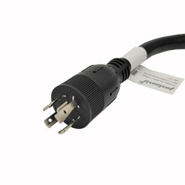 Parkworld 60417A EV Adapter Cord 4-Prong Generator 20A Locking L14-20P Male to RV 50 AMP 14-50R Female with Handle and Lighted (Both for EV and RV)