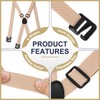 Xtinmee 4 Pcs Hidden Suspenders for Men Hidden Suspenders Adjustable