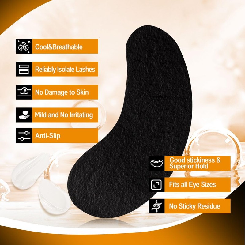 Lunamoon 100 Pairs Eye Pads for Eyelash Extension Pads Eyelash