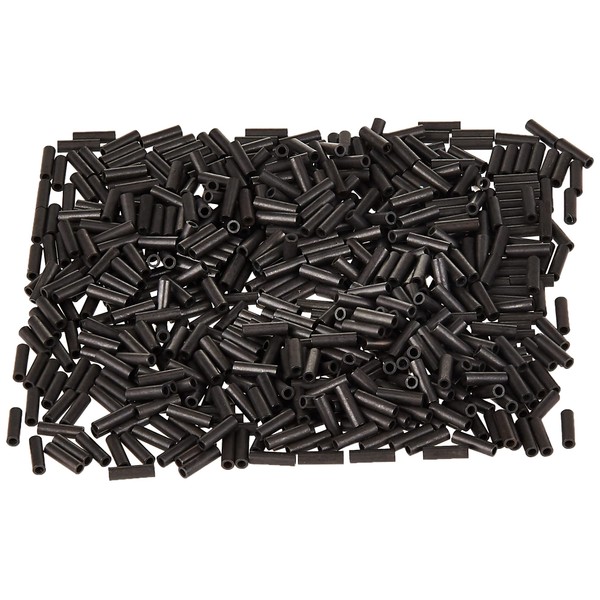 American Fishing Wire Single Barrel Crimp Sleeves, Black Color, Size 1, 0.033 -Inch Inside Diameter, 100-Pieces