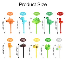 34 Stück gabeln, plastikgabeln 6 Stile, lebensmittelechtes PP-Material, geeignet für Lunchboxen und Partys