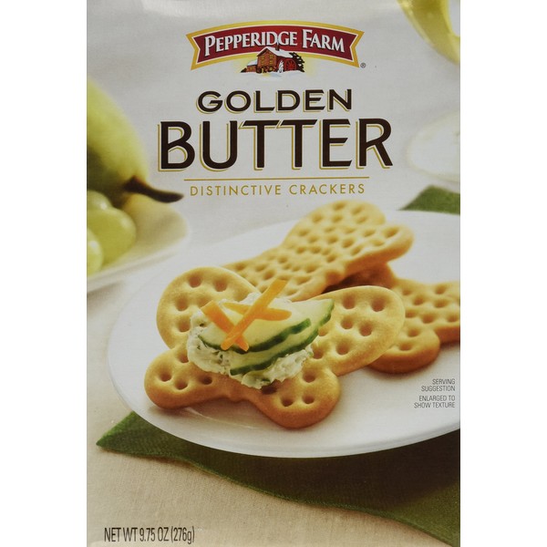 Pepperidge Farm, Golden Butter Crackers, 9.75oz Box (Pack of 2)