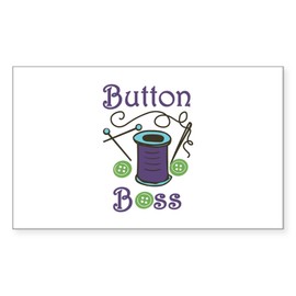 CafePress Sewing Buttons Sticker Rectangle Bumper Sticker Car Decal