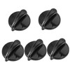 jojofuny 5pcs Stove Accessories Knobs Universal Silver Round with Hobs