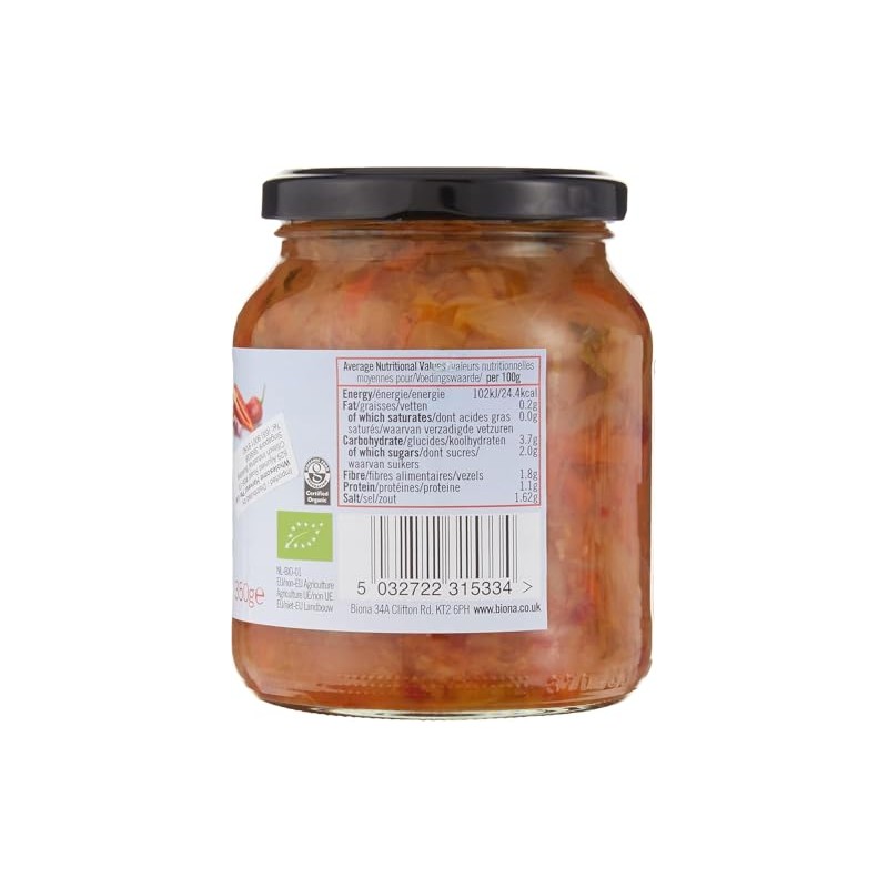 Biona Kimchi 350gm (Pack of 6)