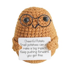Positive Potato Doll Crochet Funny Knitted Potato Cute for Women Woman Decorations Birthday Gift…