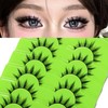 7 Pair Cartoon Eyelashes Japanese Anime Cosplay Eyelashes Spiky Wet