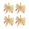 ROSENICE 24 pieces bowknot Christmas tree decoration Christmas decoration (gold)