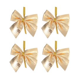 ROSENICE 24 pieces bowknot Christmas tree decoration Christmas decoration (gold)