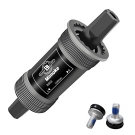 Mimoke Inner Bracket 68 mm Bottom Bracket Bicycle BSA Inner Bearing Four Hole Axle Bicycle Parts for Square Cone Spindle Crank (118 mm)