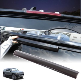 Suetlcoity for Hummer EV Accessories Red Lens 3rd Brake Light Smoked Cover Trim Compatible with Hummer EV SUV 2024 2025+ High Mount Brake Light Third Lamp Housing Protection (SUV/Smoke)