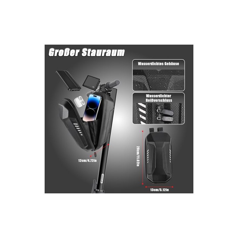 E Scooter Lock, Handcuff Lock with Key & Waterproof Bag,