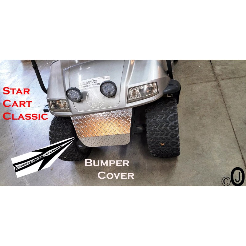 Star ev Classic Golf Cart Highly Polished Aluminum Diamond Plate