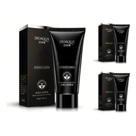 3 Pzs Mascarilla Facial Puntos Negros Carbón Activado 180gr