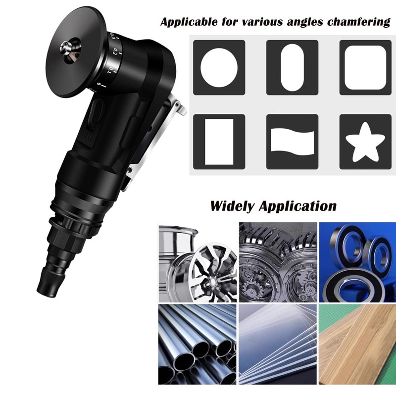Lyshujli Pneumatic Chamfering Tool,Mini Pneumatic Chamfering Machine,45 Degree Air Chamfer